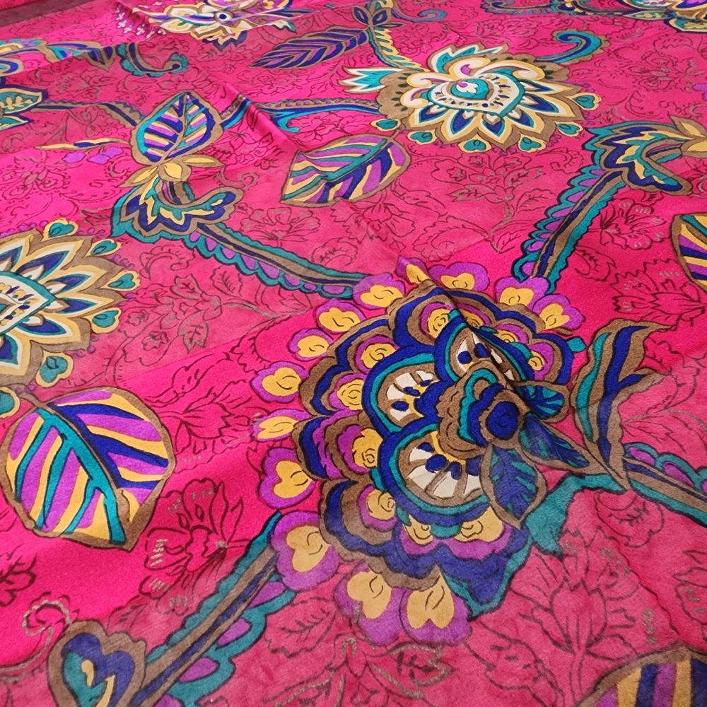 Authentic YSL Large Silk Scarf - Picture 6 of 10